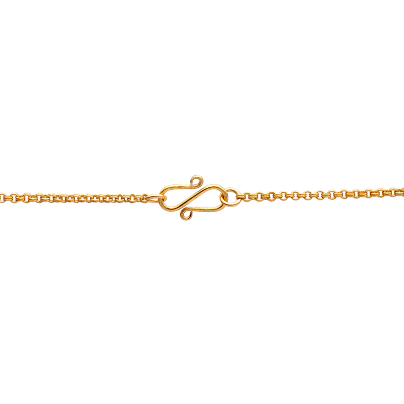 Ahangari- Silver Gold Plated Tourmaline Necklace