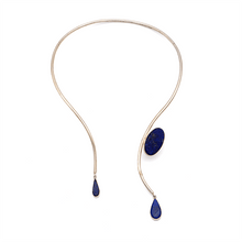 Load image into Gallery viewer, Heavenly Hue - Lapis Lazuli Teardrop Necklace