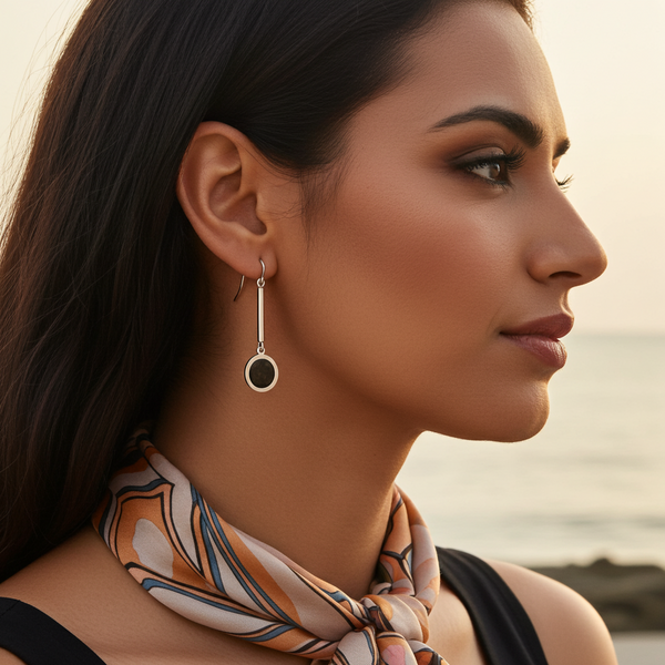 Gilded Icona Dangles - Silver Earrings