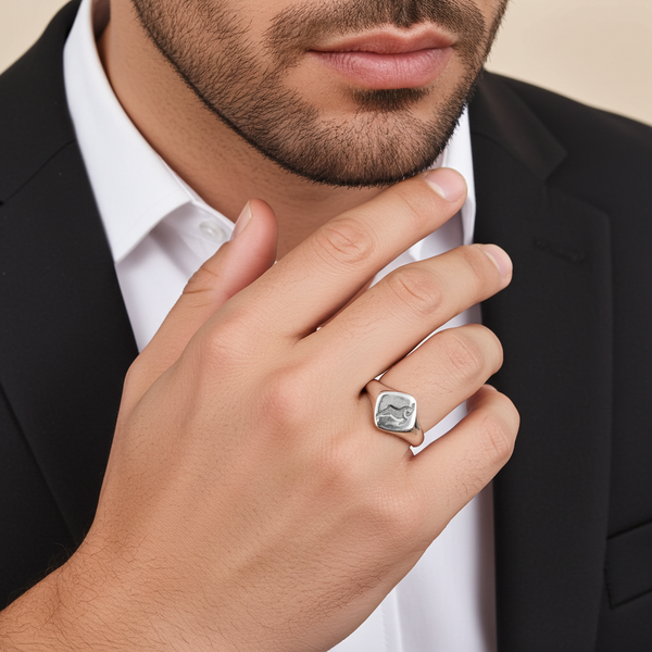 Chitral Crown - Silver Men Ring