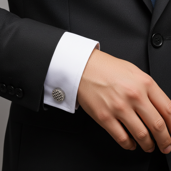 Silver Orbit Cufflinks