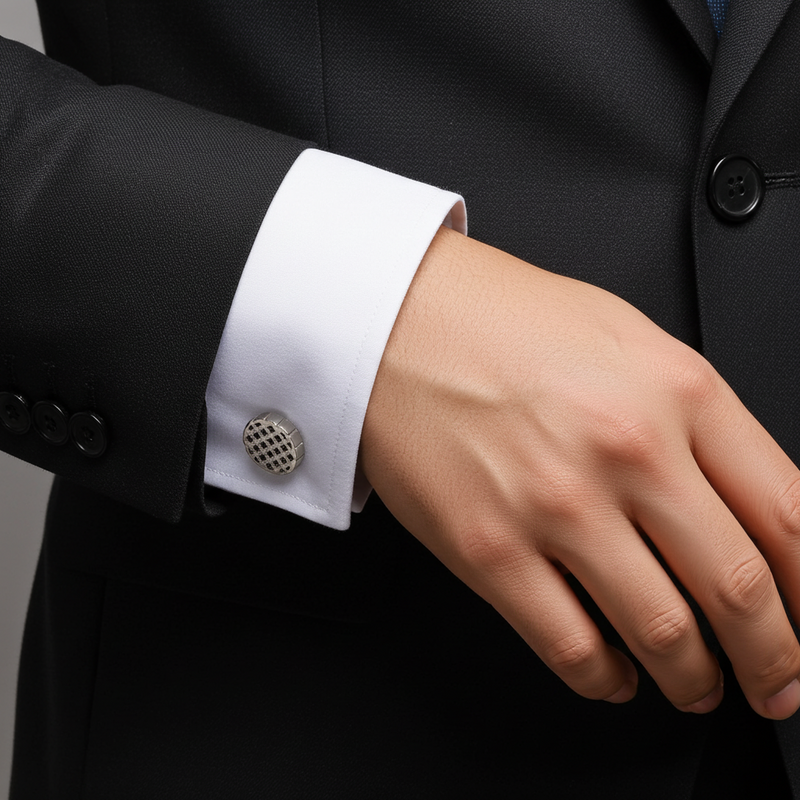 Silver Orbit Cufflinks