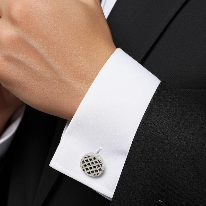 Silver Orbit Cufflinks