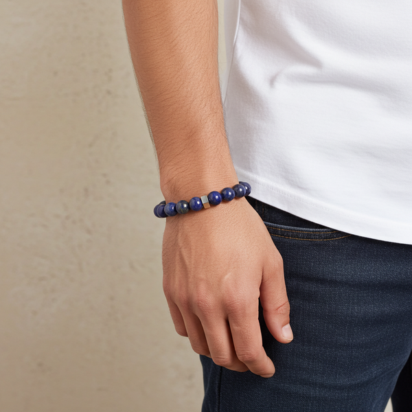 Royal Lapis Beads - Lapis Lazuli Bead Bracelet