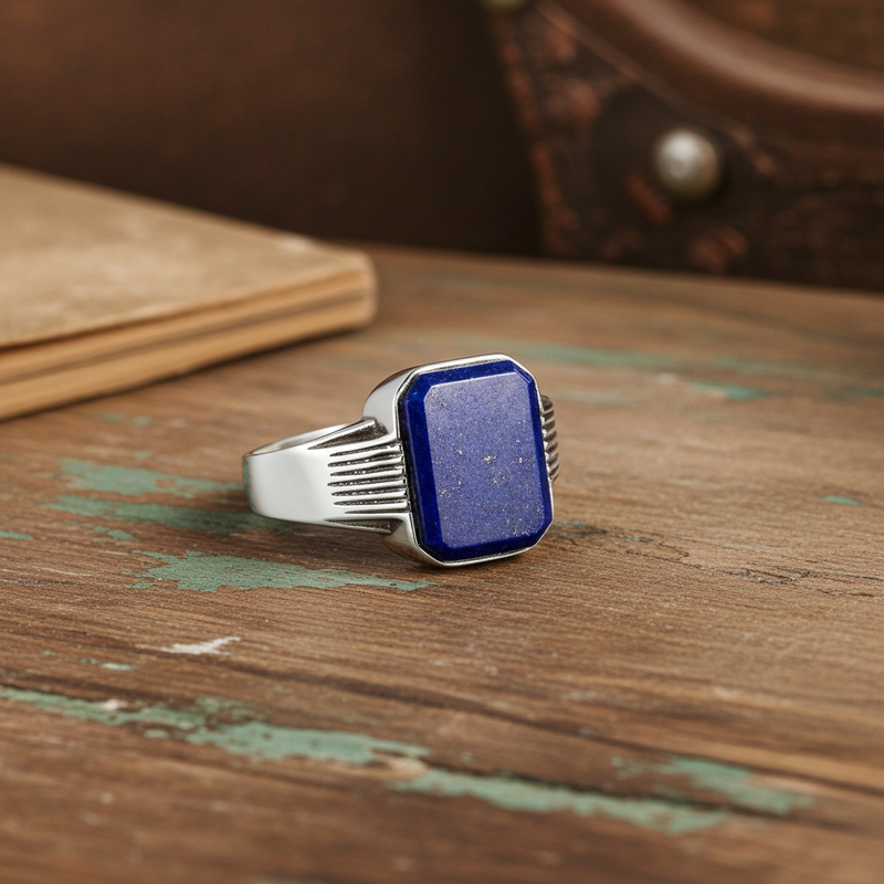 Lapis Lazuli Silver Ring