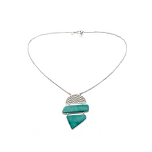 Load image into Gallery viewer, Silver Necklace| Aventurine Necklace| Gemstone Necklace| Handmade