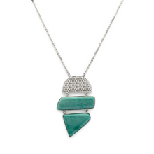 Load image into Gallery viewer, Silver Necklace| Aventurine Necklace| Gemstone Necklace| Handmade
