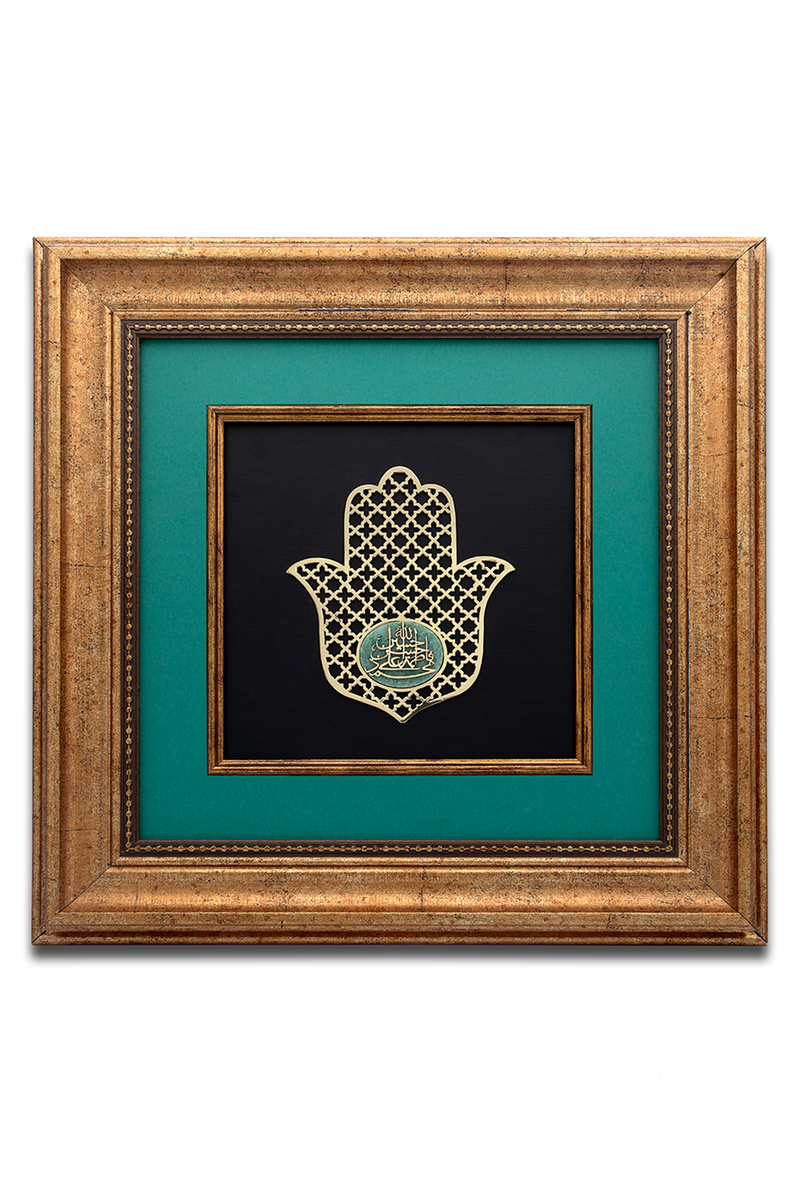 Home Decor | Wooden Frame| Gemstone Frame| Handmade| Geometric | Aventurine | Islamic Calligraphy|