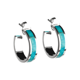 Shahin - Silver Turquoise Earrings