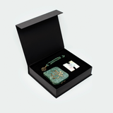 Ramazan Gift Box featuring Natural Aventurine Gemstone Tasbih and Calligraphy Stone
