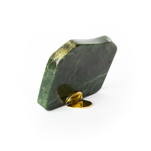 Load image into Gallery viewer, Islamic calligraphy, home decoration, brass and nephrite jade stone-Al hamd
