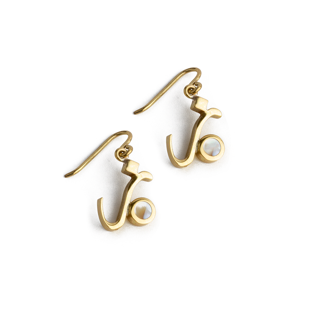 Silver/Brass Silver/Gold/Rosegold Pave Letter Earrings at Rs 500/piece in  Jaipur