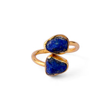 Load image into Gallery viewer, Twin Blue Lapis Lazuli Ring