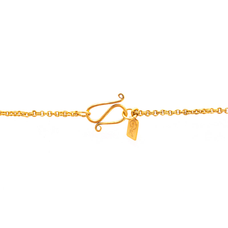 Silver Gold Plated Necklace| Lapis Lazuli Necklace| Gemstone Necklace| Handmade