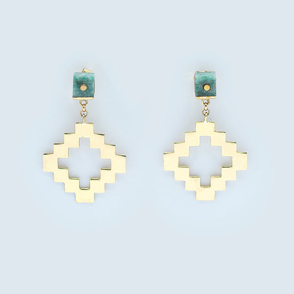 Tharani - Aventurine Earrings