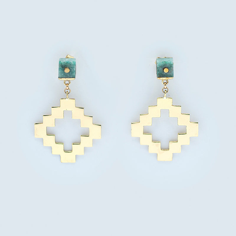 Tharani - Aventurine Earrings