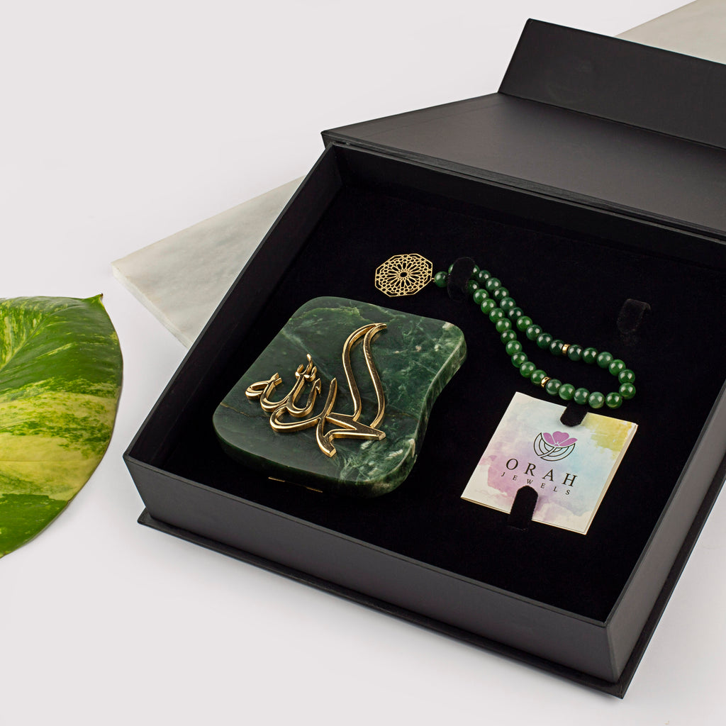 Blessing in a Box-Perfect Gift with Nephrite Jade Gemstone
