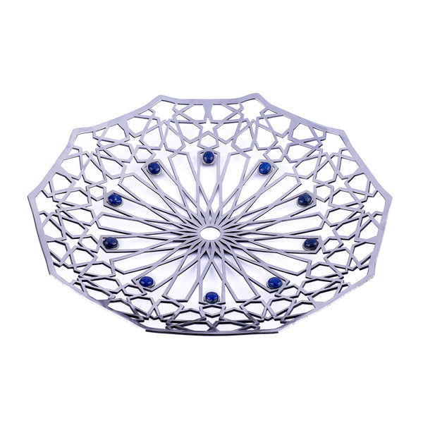Home Decor| Gemstone Inlay| Lapis Lazuli Decoration| Geometric Patterns| Pietra Dura