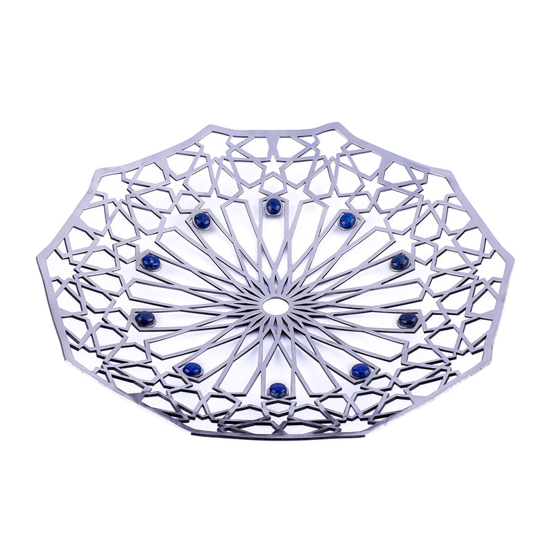 Home Decor| Gemstone Inlay| Lapis Lazuli Decoration| Geometric Patterns| Pietra Dura