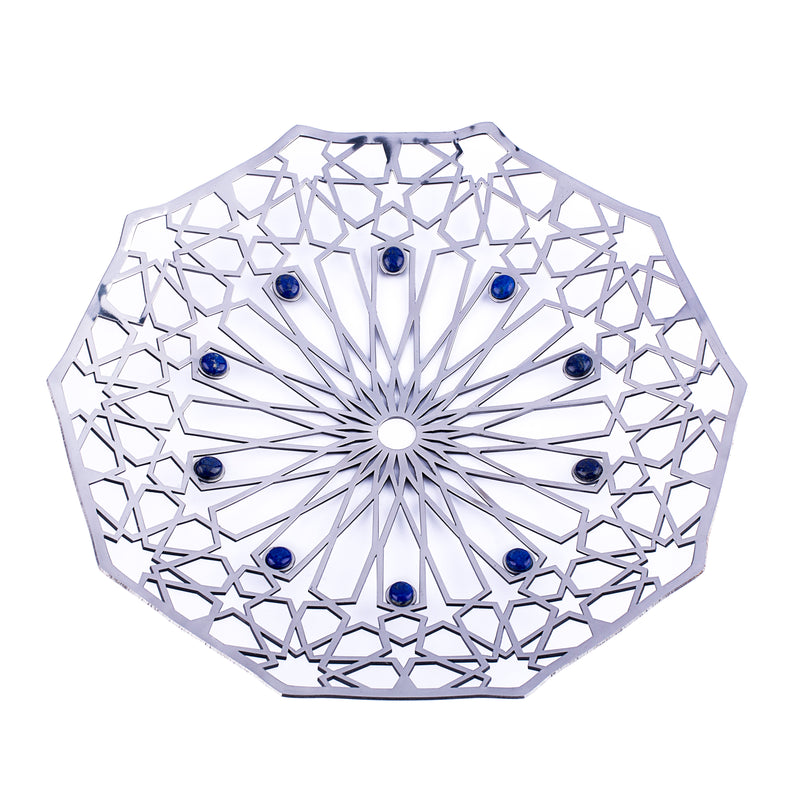 Home Decor| Gemstone Inlay| Lapis Lazuli Decoration| Geometric Patterns| Pietra Dura