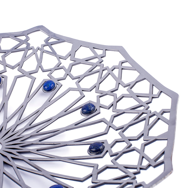 Home Decor| Gemstone Inlay| Lapis Lazuli Decoration| Geometric Patterns| Pietra Dura
