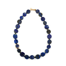 Load image into Gallery viewer, Silver Gold Plated Necklace| Lapis Lazuli Necklace| Gemstone Necklace | Handmade