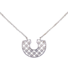 Load image into Gallery viewer, Silver Necklace | Geometric Patterns | Handmade
