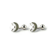 Load image into Gallery viewer, Crescent Cufflinks - Express Your Love for Pakistan with Orah Jewels Pakistan Flag Cufflink