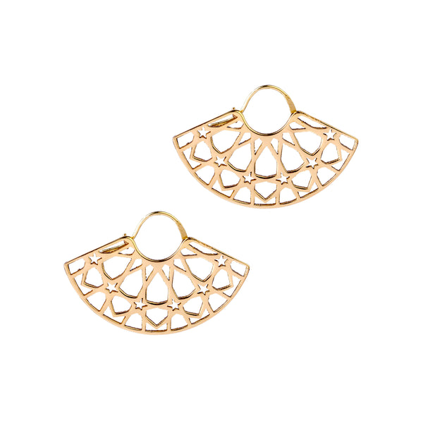 Brass Earrings| Islamic Calligraphy| Handmade