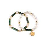 Areela - Natural Quartz | Aventurine Bracelet