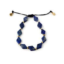 Load image into Gallery viewer, Lapis Lazuli Bracelet| Adjustable Bracelet| Bead Bracelet