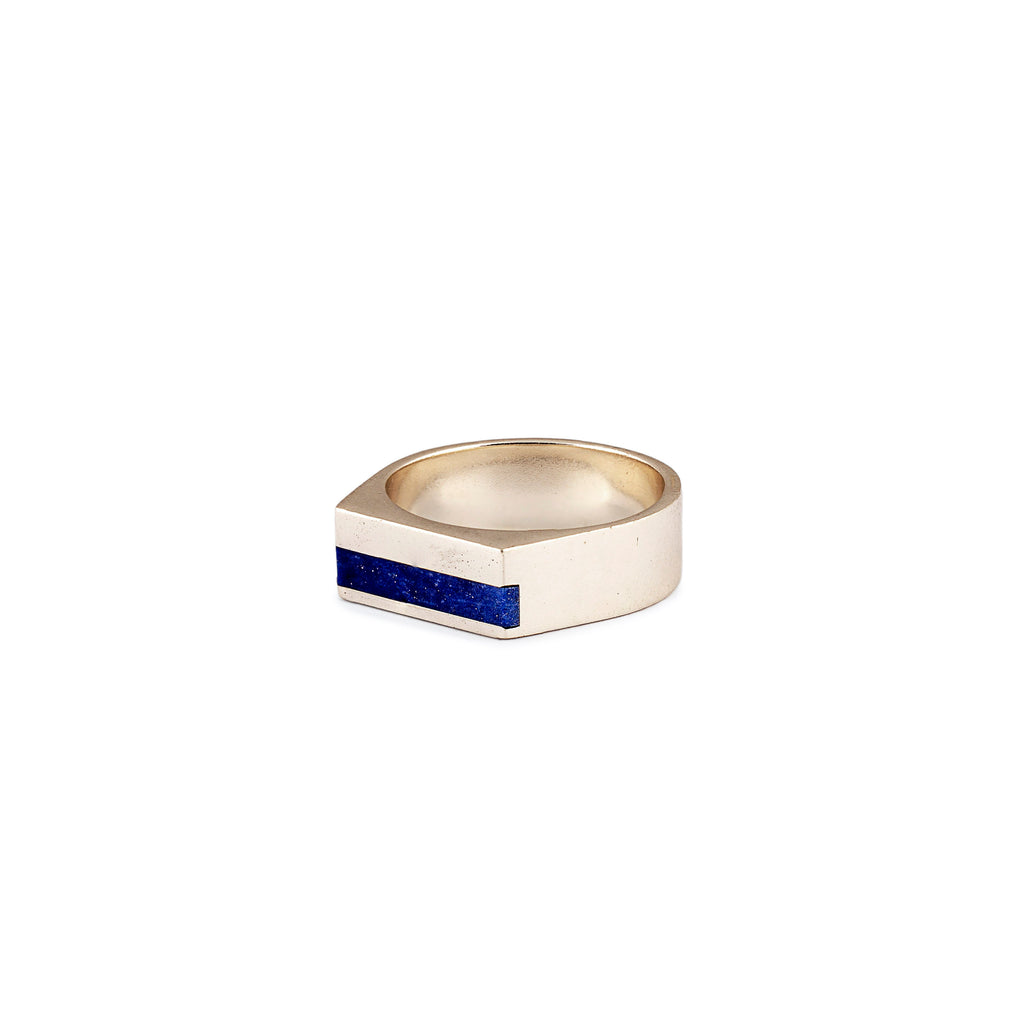 Silver Ring | Lapis Lazuli Ring | Men's Ring | Pietra Dura