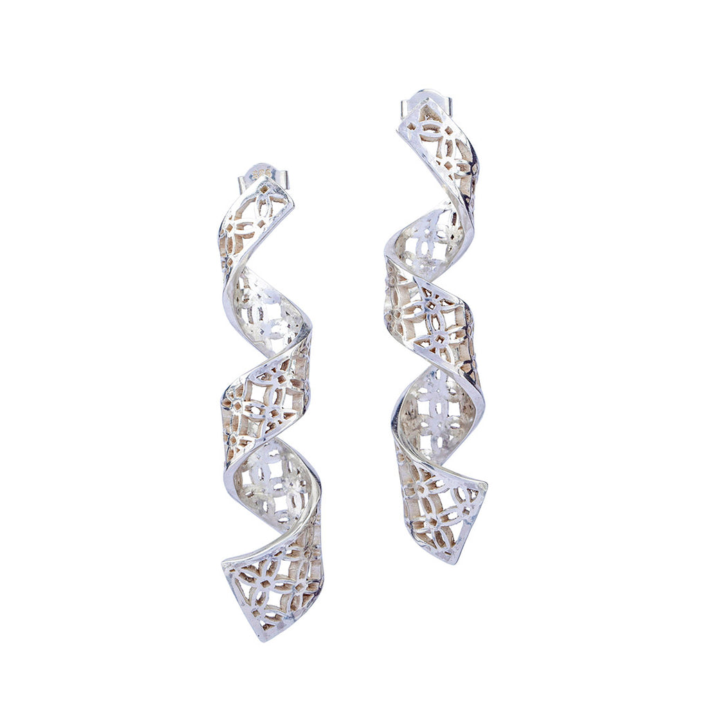 Silver Earrings | Geometric Patterns | Handmade