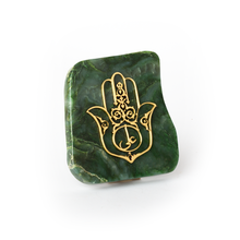 Load image into Gallery viewer, Islamic calligraphy, home decoration, brass and nephrite jade stone-Ali