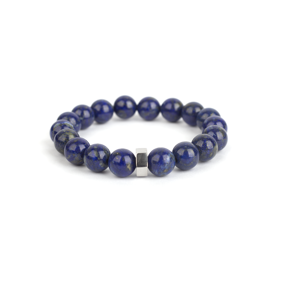 Lapis lazuli gemstone bracelet for men