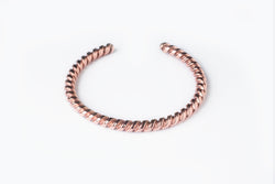 Twisted Copper bangle for men and women