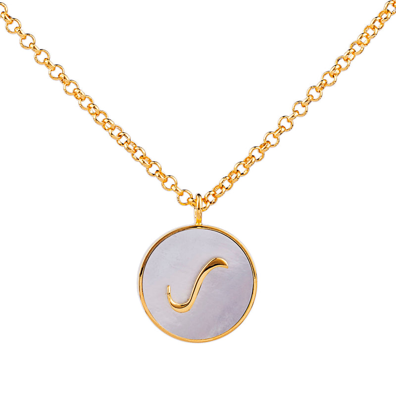 Harf Rey Urdu Harf/Haroof Necklace| Mother of Pearl Necklace| Handmade – Orah Jewels